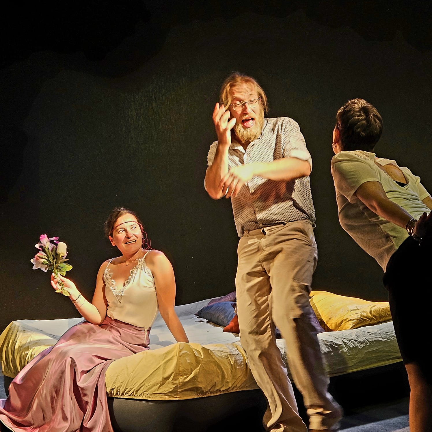 Photo d'une représentation d'Un fil à la patte